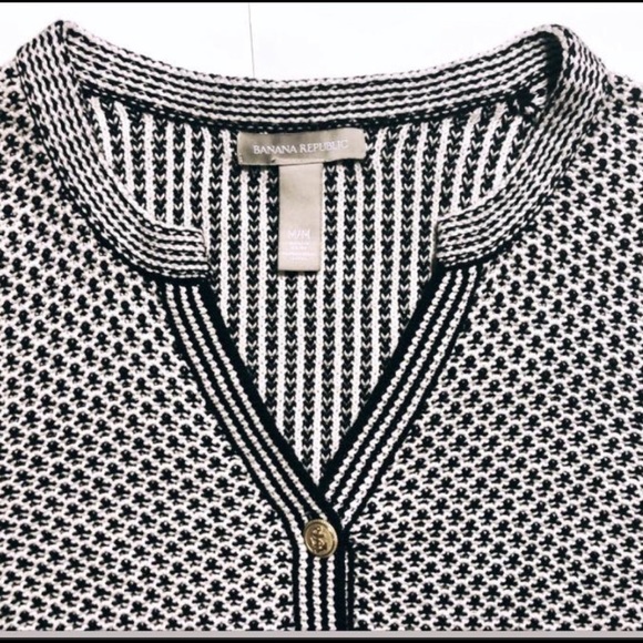 Nautical Chunky Knit Gold Anchor Button Cardigan - Picture 1 of 3